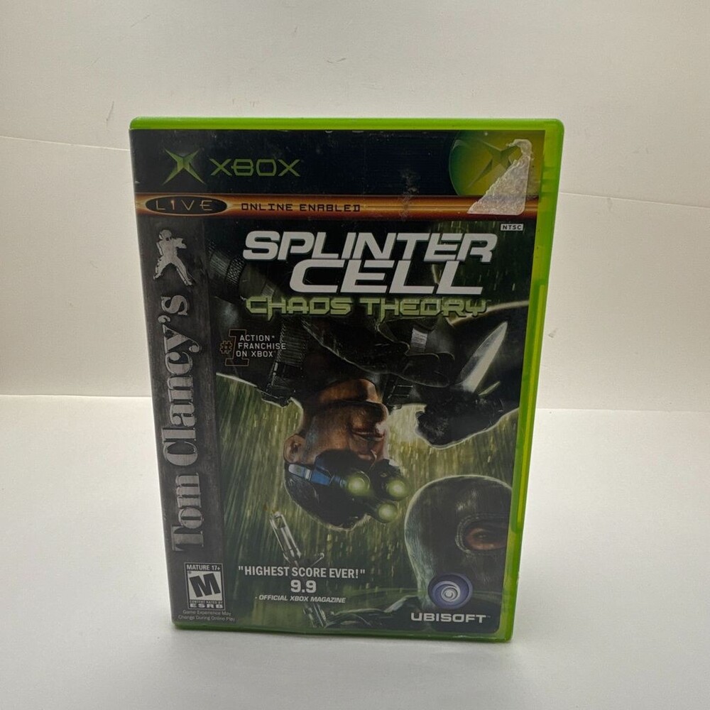 Tom Clancy's Splinter Cell: Chaos Theory (Microsoft Xbox) Complete W/ Manual